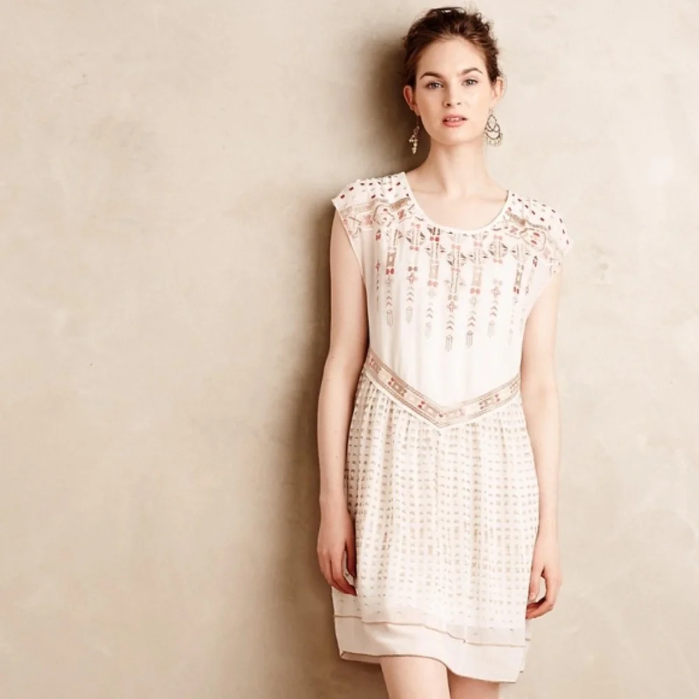 Anthropologie One September Calliope Embroidered Dress Sz XS - Picture 14 of 16